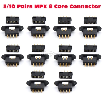 5/10 Pares MPX Núcleo 8 Conector Macho & Fêmea Multiplex de 8 Pinos para a Transmissão de Sinais e de Baixa Corrente Unidade de Ligação