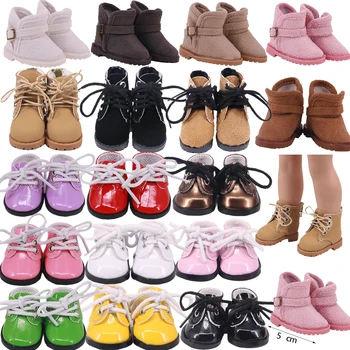 5 Cm Martin botas Sapatos de Algodão Para 14.5 Polegadas Nancy,Paola &BJD EXO Boneca russa& Wellie Intencionados Boneca DIY Artesanal de Brinquedos para Crianças