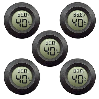 5-pack Higrômetro Termômetro Digital Monitor LCD Medidor de Umidade Medidor de Umidificadores Desumidificadores Gre
