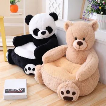 50cm Macio Recheado de Assento para Bebê Brinquedos de Pelúcia Urso Panda Bebê de Volta Apoiar a Aprendizagem Sentar Segurança do Bebê Sofá Assento de Criança Presente