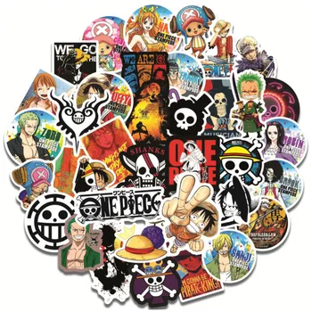 50pcs em Japonês de Anime One Piece Luffy, Nami Adesivo Aluno da Escola de Diário Festa de Aniversário Gifthand Razão de papel de carta Móvel