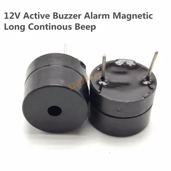 5pcs Original 12V Active Campainha de Alarme Magnético Longo de um Contínuo Bip 12*9.5 mm Sonda de alto-falante SOT plástico comprimento do tubo