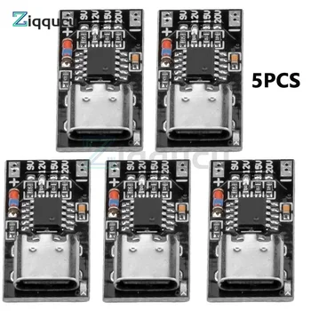 5PCS PD/QC/AFC-TIPO C Chamariz Placa USB Boost Módulo PD3.0 2.0 PPS/QC4 + FCP AFC-Tipo c Gatilho de Sondagem Detector de Potência de Carga Rápida