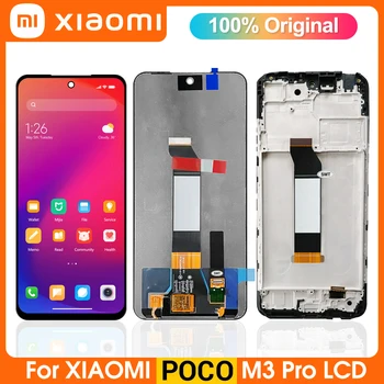 6.5 polegadas Exibição Original Para Xiaomi Poco M3 Pro 5G M2103K19PG M2103K19PI Display LCD Digitador da Tela de Toque do Painel de Montagem