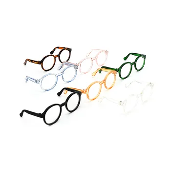 9CM de Alta Qualidade Bjd Bonecas Óculos de 20cm EXO Bonecas Óculos de Lente Clara Redonda Armação de Óculos Óculos Roupas de Boneca Acessórios