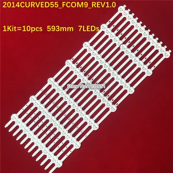 A Retroiluminação LED strip Para SAMSUNG 2014CURVED55 FCOM9 REV1.0 55PUS8700/12 VESTEL 4K 3D SMART 55CA9550 SVS550AB5 LTA550FW01