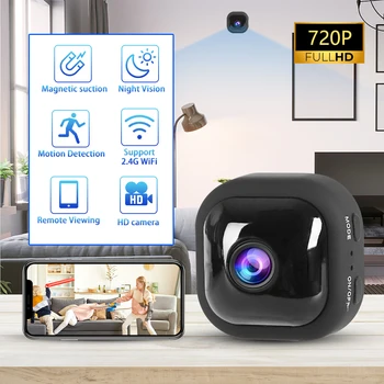 A10 Mini 720P wi-Fi Detecção de Movimento da Câmera de Segurança Cam em Casa Smart Monitor sem Fio do Bebê de Visão Noturna de Vigilância IP Câmeras de vídeo