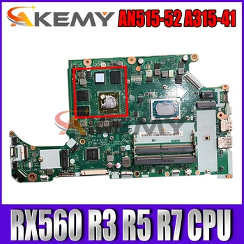 A315-41 LA-G021P placa mãe Para Acer Nitro 5 AN515-52 A315-41 LA-G021P Laptop placa-mãe placa-mãe RX560 GPU R3 R5 R7 CPU AMD