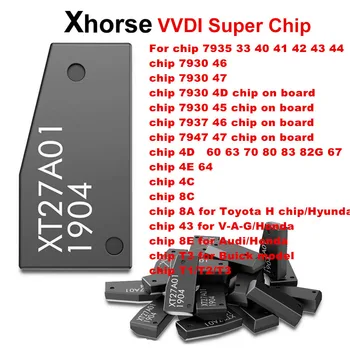 AC070022 Xhorse VVDI Super Chip XT27A01 XT27A66 Transponder para ID46 40 43 4D 8C 8A T347 para VVDI2 VVDI Ferramenta-Chave Mini Chave de Ferramenta