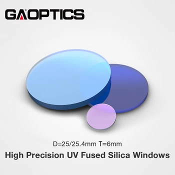Alta Precisão de Sílica Fundida de Quartzo, Vidro Óptico Windows Com SWIR Revestimento de 900nm para 1700nm