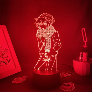 Anime A Sua vez de Morrer Figura Shin Tsukimi 3D Led Neon Luzes da Noite de Presente de Aniversário Para Amigos Decoração do Quarto Mangá Lâmpada de Lava
