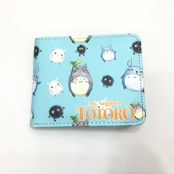 Anime O Meu Vizinho Totoro Cartoon Carteira Moda Masculina Curta Bolsa Com O Titular Do Cartão De Moedas Do Bolso Do Presente Do Unisex