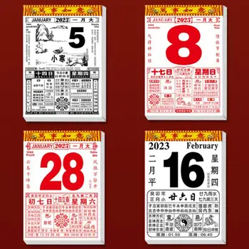 Ano Novo Calendário, Rica Em Conteúdos Calendário Chinês Pendurado Grande Data 2023 Chinês Tradicional Estilo De Calendário Diário Decorativos