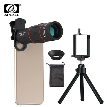 APEXEL 18X Telescópio lente de Zoom Monocular Telefone Móvel Lente da câmera para o iPhone Samsung Smartphones para o Acampamento de caça, de Desporto