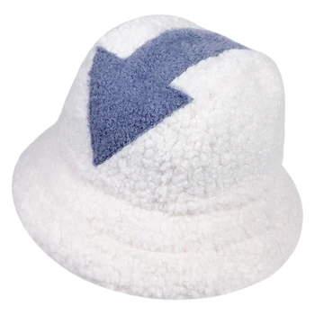 appa chapéu de balde de mulheres Brancas chapéu de Lã quente Pesca Caps Peles Balde de Chapéus Mulheres Frio do Inverno chapéus panamá gorras