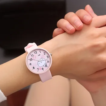 As Meninas Meninos Fofos Gatos Padrão Crianças Assistir A Mulher Casual Simples Do Relógio De Quartzo Da Forma Das Senhoras Relógios De Pulso Crianças Relógios Melhor Presente