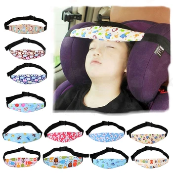 Assento de Carro do bebê Apoio de Cabeça Ajustável Cinto de Fixação do Posicionador para Dormir Cabeça Banda Alça de Encosto de cabeça para Criança Crianças