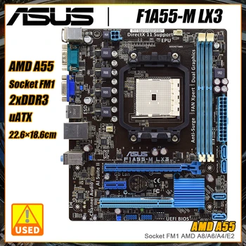 ASUS F1A55-M LX3 placa-Mãe com AMD A55 FCH (Hudson D2) Chipset AMD FM1 A8/A6/A4/E2 32GB DDR3 PCI-E 2.0 USB2.0