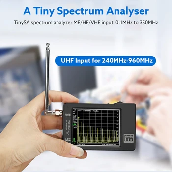 Atualizado Mão Analisador de Espectro Tinysa 2.8 Em Exibição 100Khz-960Mhz Com o ESD Proteced Versão V0.3.1 E Analisadores De Espectro De