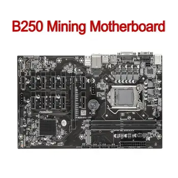 B250 BTC Mineração placa-Mãe B250C placa-Mãe Conjunto de 12 PCI-E X16 PCIE Para USB3.0 Vídeo Slot para Cartão LGA1151 Suporte RAM DDR4