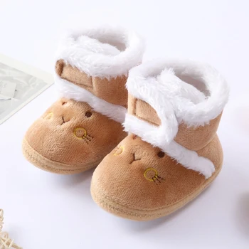 Bebê bem de Inverno Quente Recém-nascido Criança Botas de 1 Ano do bebê Meninas Meninos Sapatos de Sola Macia Fur Botas de Neve de 0-18M