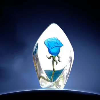 Belo Cristal Eterna Rose Cúpula Para Sempre Flor De Vidro Titular Dos Namorados, Dia Da Mãe, Dia De Menina Romântica Dom Mesa De Casa Decorar