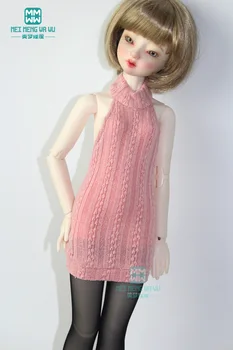 BJD bonecas com roupas da Moda Halter suéter Branco, preto, cor-de-rosa para 43cm 1/4 BJD acessórios
