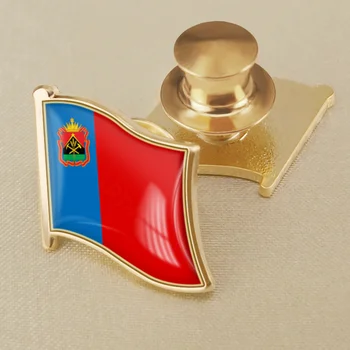 Brasão de Armas da Província de Kemerovo Bandeira Federação russa Alfinetes de Lapela Broochs Emblemas