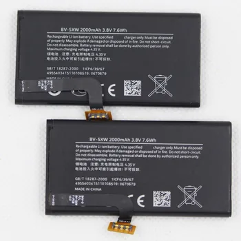 BV-5XW da Bateria do Telefone Móvel para Nokia Lumia 1020 EOS BV5XW 2000mAh interno de Substituição da Bateria com Ferramentas de adesivo