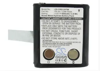 Cameron Sino 800mAh bateria para COBRA FRS117 FRS120 FRS225 COM-FAAA FA-AA de Rádio de Duas Vias Bateria