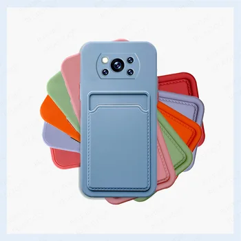 Cartão de Carteira Caso De Telefone Xiaomi Mi Poco X3 NFC, Câmera de Proteger a Tampa da Mi Pocox3 GT X 3 Pro 3pro X3nfc X3pro X3gt Soft Shell