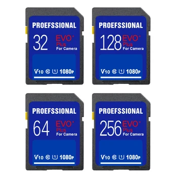 Cartão de memória SD Extreme Pro/Ultra SD Cartão de 128GB 64GB 32GB 512GB 256G SD de 16GB Flash de 128gb U1/U3 4K V30 Cartões SD para a Câmera