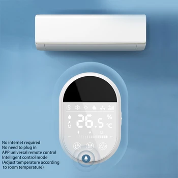 Casa inteligente Sistema de Ar condicionado,Controle de Temperatura e Umidade de Exibição.Um botão de APLICATIVO de Controle Remoto de Conexão