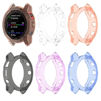 Case Capa protetora Para o Garmin Fenix 7 7S 7X de Safira Solar Smart watch TPU macio casos escudo protetor de pára-choques de assistir accessorie
