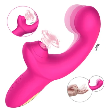 Chupando o clitóris Vibrador para Mulheres Vibrador Dedo Rebolando Brinquedo do Sexo Clitóris Otário Vagina G-Spot Estimulação Masturbadores Feminino