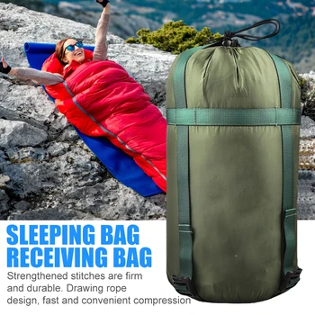 Compressão impermeável ao ar livre Camping, Saco de Dormir Saco de Armazenamento de Emergência Saco de Dormir Cordão Pack de Design EDC Equipamentos