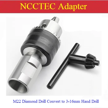 conector do adaptador de M22 Broca do Núcleo do Diamante Máquina de Converter para 1/2-20 UNF Chuck Intervalo de 3-de 16mm/2-13mm/1.5-13 mm/5-20mm Broca de Mão