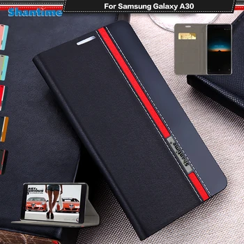 Couro do PLUTÔNIO de Telefone Case Para Samsung Galaxy A30 Livro Flip Case Para Samsung Galaxy A40 Business Case Tpu Macio de Silicone Tampa Traseira