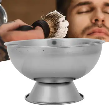De Aço inoxidável de Barba Barbear Espuma Tigela Sabão de Barbear Tigela Caneca Copo para Homens de barba Molhada Barber Shop, Sabonete, Creme Cup Grooming Ferramenta