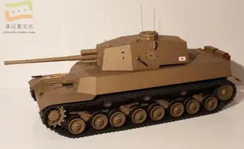 Diabo Tipo 5 Tanque Médio Militar Modelo 3D em Papel Modelo DIY de Papel Manual Papel Modelo do Pêndulo de Brinquedo