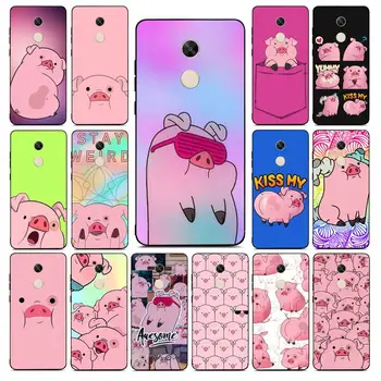 Disney Bonito cor-de-rosa porco cambaleia Caso de Telefone para Redmi Nota 8 7 9 4 6 pro max T X 5A 3 10 lite pro