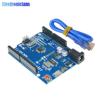 DIY Kit Micro USB R3 MEGA328P CH340 CH340G Conselho ATMEGA328P-AU Módulo Controlador de Substituir ATmega16U2 Legal Uma Versão