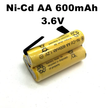 DIY Ni-CD AA 600Mah 1,2 V 3.6 V Bateria Recarregável
