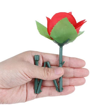Dobrável Rosa Truques de Mágica Flor que Aparece em Close-Up Fase de Rua Ilusão de Artifício Adereços de Brinquedos para as Crianças Surpresa Para Seu Amante