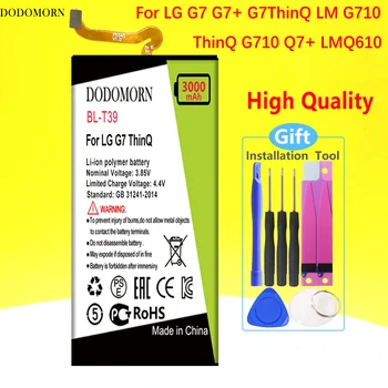 DODOMORN BL-T39 Bateria Para LG G7 ThinQ G710 Q7+ LMQ610 de Alta Qualidade +de Número de Rastreamento