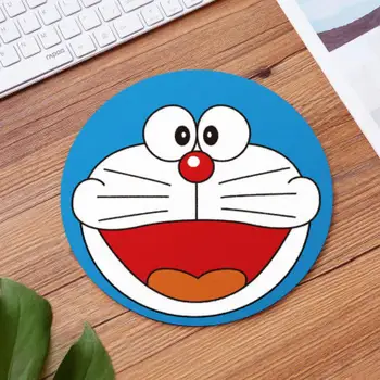 Doraemon Rodada Bonito dos desenhos animados Personalidade Mouse Pad 20*20Cm Pequeno Anime Criativo Tabela Pad Kawaii Personalidade Mouse Pad
