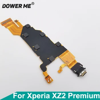 Dower Me Conector USB Tipo-c Carregador de Carregamento de Porta Flex Cabo Para Sony Xperia XZ2 Premium H8166 XZ2P Mais de 5,8