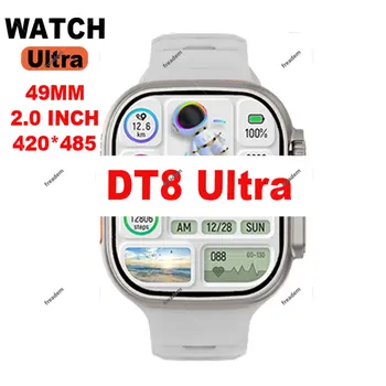 DT8 Ultra Smart Watch Homens 49mm de 2,0 Polegadas de Carregamento sem Fios da BT Call frequência Cardíaca de Rastreamento Gps DT NÃO.1 Ultra Inteligente De Assistir A Serie 8