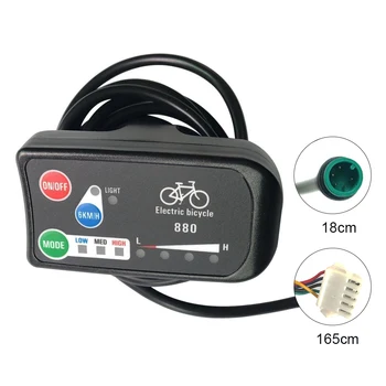 EBike Display LCD 36V 48V LED880 Bicicleta Elétrica Mostrar para KT Controlador de Moto Painel de Controle Acessórios da Bicicleta