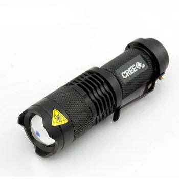 EDC Impermeável Lanterna LED de Alta Potência Mini Lâmpada Spot 3 Modelos Zoomable Exterior Equipamento de Camping Tocha de Luz de Flash